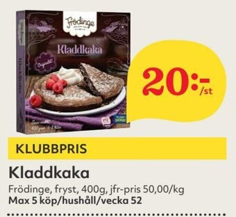 Hemköp Kladdkaka erbjuda