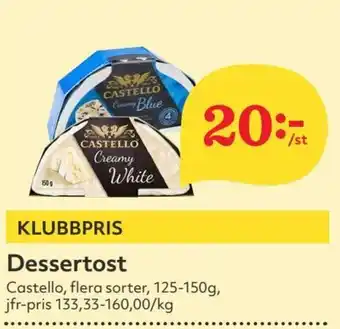 Hemköp Dessertost 125-150g erbjuda