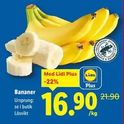 Lidl Bananer, Pris i appen erbjuda