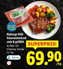 Lidl Nybergs Deli Gourmetmörad stek & grillbit, SEK 69.9 erbjuda