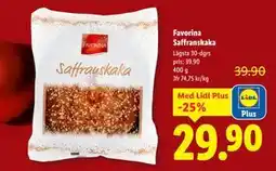 Lidl Favorina Saffranskaka, Pris i appen erbjuda