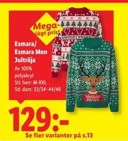 Lidl Esmara/ Esmara Men Jultröja., SEK 129 erbjuda