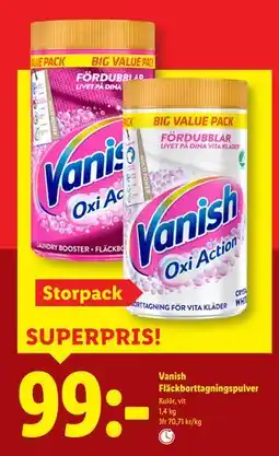 Lidl Vanish Fläckborttagningspulver, SEK 99 erbjuda