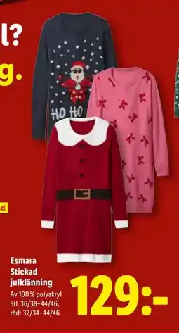 Lidl Esmara Stickad julklänning, SEK 129 erbjuda