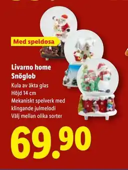 Lidl Livarno home Snöglob, SEK 69.9 erbjuda