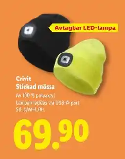 Lidl Crivit Stickad mössa, SEK 69.9 erbjuda