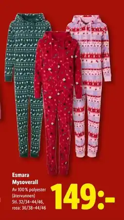 Lidl Esmara Mysoverall, SEK 149 erbjuda