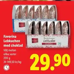 Lidl Favorina Lebkuchen med choklad, SEK 29.9 erbjuda