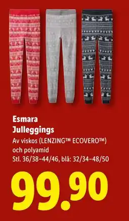 Lidl Esmara Julleggings, SEK 99.9 erbjuda