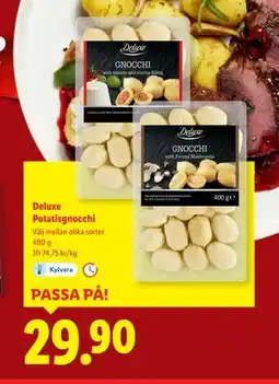 Lidl Deluxe Potatisgnocchi, SEK 29.9 erbjuda