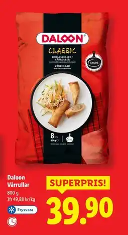 Lidl Daloon Vårrullar, SEK 39.9 erbjuda