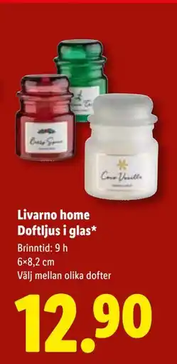 Lidl Livarno home Doftljus i glas, SEK 12.9 erbjuda