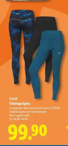 Lidl Crivit Träningstights, SEK 99.9 erbjuda