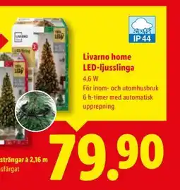 Lidl Livarno home LED-ljusslinga, SEK 79.9 erbjuda