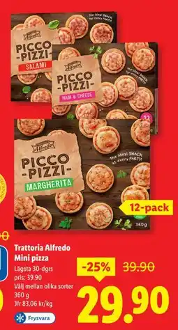 Lidl Trattoria Alfredo Mini pizza, SEK 29.9 erbjuda