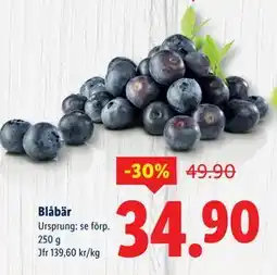 Lidl Blåbär, SEK 34.9 erbjuda
