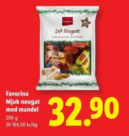 Lidl Favorina Mjuk nougat med mandel, SEK 32.9 erbjuda