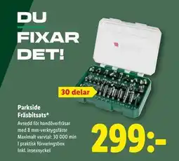 Lidl Parkside Fräsbitsats, SEK 299 erbjuda