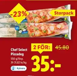 Lidl Chef Select Pizzadeg, SEK 35 erbjuda