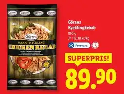 Lidl Görans Kycklingkebab, SEK 89.9 erbjuda