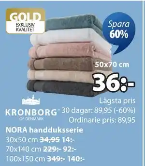 JYSK NORA handduksserie, SEK 36 erbjuda
