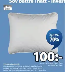 JYSK VERDAL silkeskudde, SEK 100 erbjuda