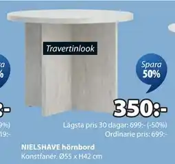 JYSK NIELSHAVE hörnbord, SEK 350 erbjuda