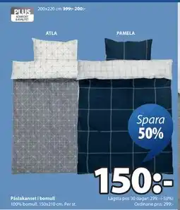 JYSK Påslakanset i bomull erbjuda