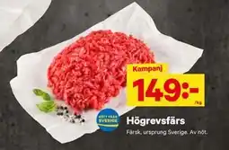 City Gross Högrevsfärs, SEK 149 erbjuda