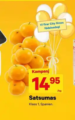 City Gross Satsumas, SEK 14.95 erbjuda