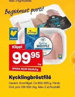 City Gross Kycklingbröstfilé, SEK 99.95 erbjuda