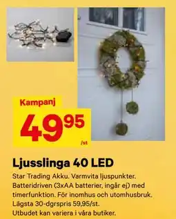 City Gross Ljusslinga 40 LED, SEK 49.95 erbjuda