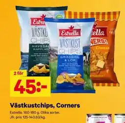 City Gross Västkustchips, Corners, SEK 45 erbjuda