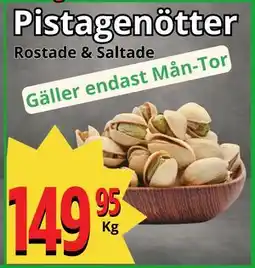 Supergrossen Pistagenötter, SEK 149.95 erbjuda