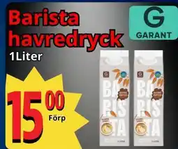 Supergrossen Barista havredryck, SEK 15 erbjuda