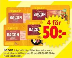 ICA Supermarket TULIP Bacon erbjuda