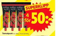 ICA Supermarket ICA Tomatpuré erbjuda