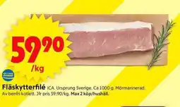 ICA Supermarket ICA Fläskytterfilé erbjuda