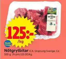 ICA Supermarket ICA Nötgrytbitar erbjuda