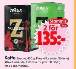 ICA Supermarket Zoegas Kaffe erbjuda