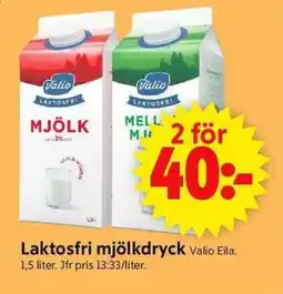 ICA Supermarket Valio Laktosfri mjölkdryck erbjuda