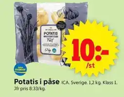 ICA Supermarket ICA Potatis i påse erbjuda