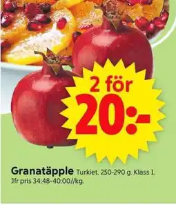 ICA Supermarket Granatäpple erbjuda