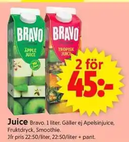ICA Supermarket BRAVO Juice erbjuda