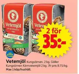 ICA Supermarket Kungsörnen Vetemjöl erbjuda