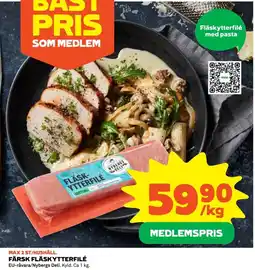 Coop Färsk fläskytterfilé erbjuda