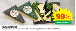 Coop Arla Klassikerost erbjuda