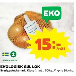 Coop Änglamark Ekologisk gul lök erbjuda