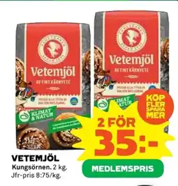 Coop Kungsörnen Vetemjöl erbjuda