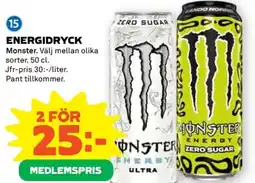 Coop MONSTER Energidryck erbjuda